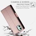 thumbnail image 4 of Allytechgroup for Apple iPhone 11 Case Wallet, Retro PU Leather Slim Fit Business Style Magnetic Closure Cards Slots RFID Blocking Phone Case for Women Men, Rosegold, 4 of 6