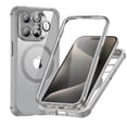 thumbnail image 1 of Set de fundas ESR para iPhone 15 Pro con protectores de lentes, color gris transparente, 1 of 8