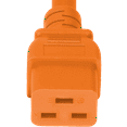 thumbnail image 4 of World Cord Sets 2 Foot IEC 60320 C14 to C19 PDU Adapter Style 15 Amp Power Cable (Orange), 4 of 4