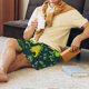 thumbnail image 5 of Balery Dinosaurs and Flowers Pantalones cortos de pijama de punto de algodón para hombre con cinturilla y bolsillos-Large, 5 of 6