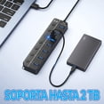 thumbnail image 4 of Hub USB 3.0 de 7 Puertos con Interruptores Individuales Con Cable 1.2M incluye Adaptador USB-A a USB-C, 4 of 7