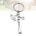 thumbnail image 3 of Star Keychain Car Keyring Purse Bag Pendant Decoration Planet Hanging Keychain Accessory Creative Gift Metal Key Holder, 3 of 5