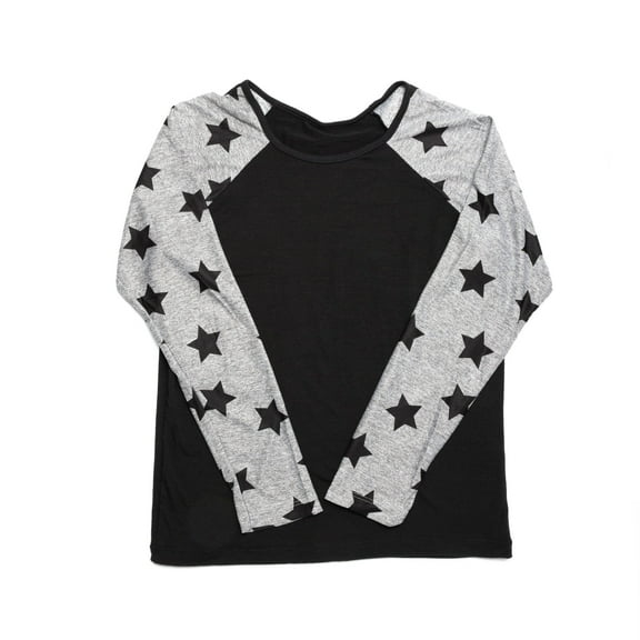 Long Sleeve Grey Stars
