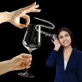thumbnail image 3 of Juego de 4 copas de vino tinto, cristal soplado a mano burdeos, vidrio transparente sin plomo, regalo de boda, aniversario, cumpleaños, Navidad, 18 onzas, 3 of 8