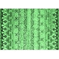 thumbnail image 1 of Ahgly Company Indoor Rectangle Abstract Emerald Green Contemporary Area Rugs, 3' x 5', 1 of 4