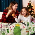 thumbnail image 4 of Pickle Blanket Merch Just A Girl Who Loves Pickles Blanket Soft Cozy Flannel Funny Pickle Throw Blankets Room Decor Bedding Gifts for Girls Boys Kids Women Adults 80"x60", 4 of 7
