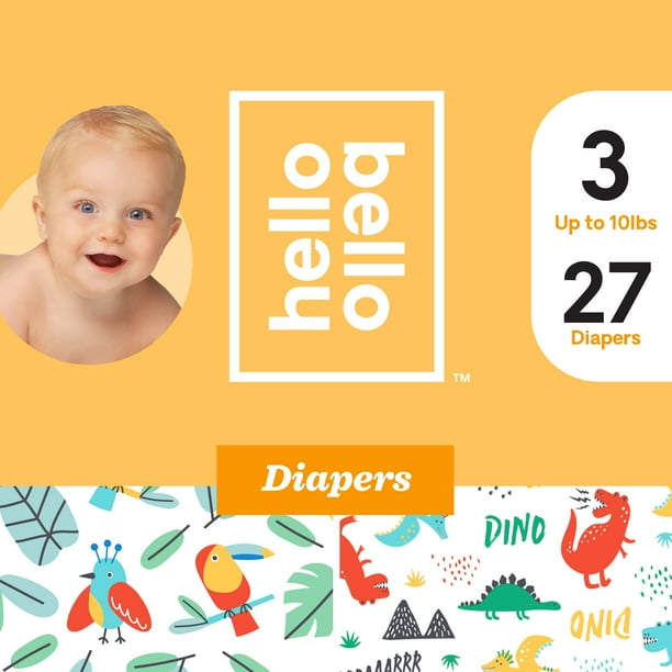 Hello Bello Diapers Tooty Tweets & Hear Our Roars Size 3 (27ct