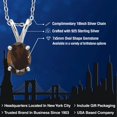 thumbnail image 2 of Gem Stone King 0.75 Ct Oval Brown Smoky Quartz 925 Sterling Silver Pendant with Chain, 2 of 6