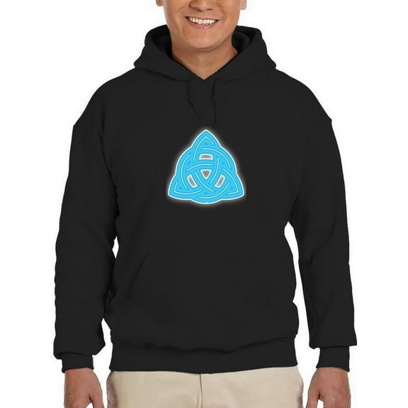 Blue Shaped Art Hoodie Men -SPIdeals Designs, Male 4X-Large