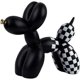 thumbnail image 1 of Adorno artístico y divertido con forma de perro con globos de colores vivos: decoración llamativa y divertida para el hogar y la oficina (blanco y negro), 1 of 6