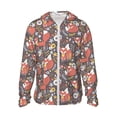 thumbnail image 1 of Fotbe Foxes Chaqueta con Protección Solar UPF 50+ para Hombre y Mujer, Camisa con Capucha y Bolsillos-Small, 1 of 7