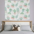 thumbnail image 2 of GZHJMY Tapestry Cute Cacti Cactus Succulents Tapestry Wall Hanging Decorative Wall Blanket Bedding Tapestry for Bedroom Living Room Dorm 60"x51" Gift Decor, 2 of 7