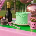 thumbnail image 6 of 4Pcs 2in1 Witch Birthday Party Decorations Tablecloth, 54" x 108" Pink and Green Kitchen Table Cloth Disposable Rectangle Plastic Table Cover for Kids Baby Shower Wedding Party Supplies, 6 of 14