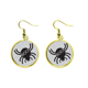 thumbnail image 1 of Halloween araña negra Ear Dangle Golden Drop Earring Jewelry Mujer Unbranded M, 1 of 3