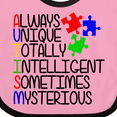 thumbnail image 4 of Inktastic Autism Awareness Acronym Boys or Girls Baby Bib, 4 of 4