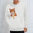 thumbnail image 5 of YAYUBA Cat Pouch Sweatshirts for Men Women Long Sleeve Kitten Puppy Holder Hoodies Front Large Pouch Pet Carrier Sweatshirt, 5 of 9