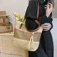 thumbnail image 6 of Women Large Capacity Tote Bag Summer Beach Bag Handbag With Tassel, Beach Shoulder Bag Handbag for Travel Daily Shopping, 6 of 8