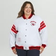 thumbnail image 4 of Women's WEAR by Erin Andrews White Kansas City Chiefs Plus Size Full-Snap Fleece Sweatshirt Jacket, 4 of 5