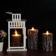 thumbnail image 5 of Flameless Candles Battery Operated Candles Real Wax Pillar LED Candles with 10-Key Remote and Cycling 24 Hours Timer (Birch Effect 4" 5" 6"), 5 of 14