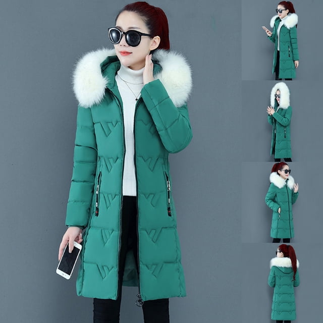 EGNMCR Manteau à Manches Longues pour Femmes, Manteau Décontracté Sans Capuche à Manches Longues & Vestes Femmes Hiver Manteau Matelassé à Capuche à Manches Longues Manteau d'Extérieur Femmes Manteau