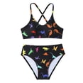 thumbnail image 4 of Shadoumai Girls Swimsuit 2 Piece Halterneck Tankini Bathing Suits for Teens Girl Size 9-16, 4 of 9