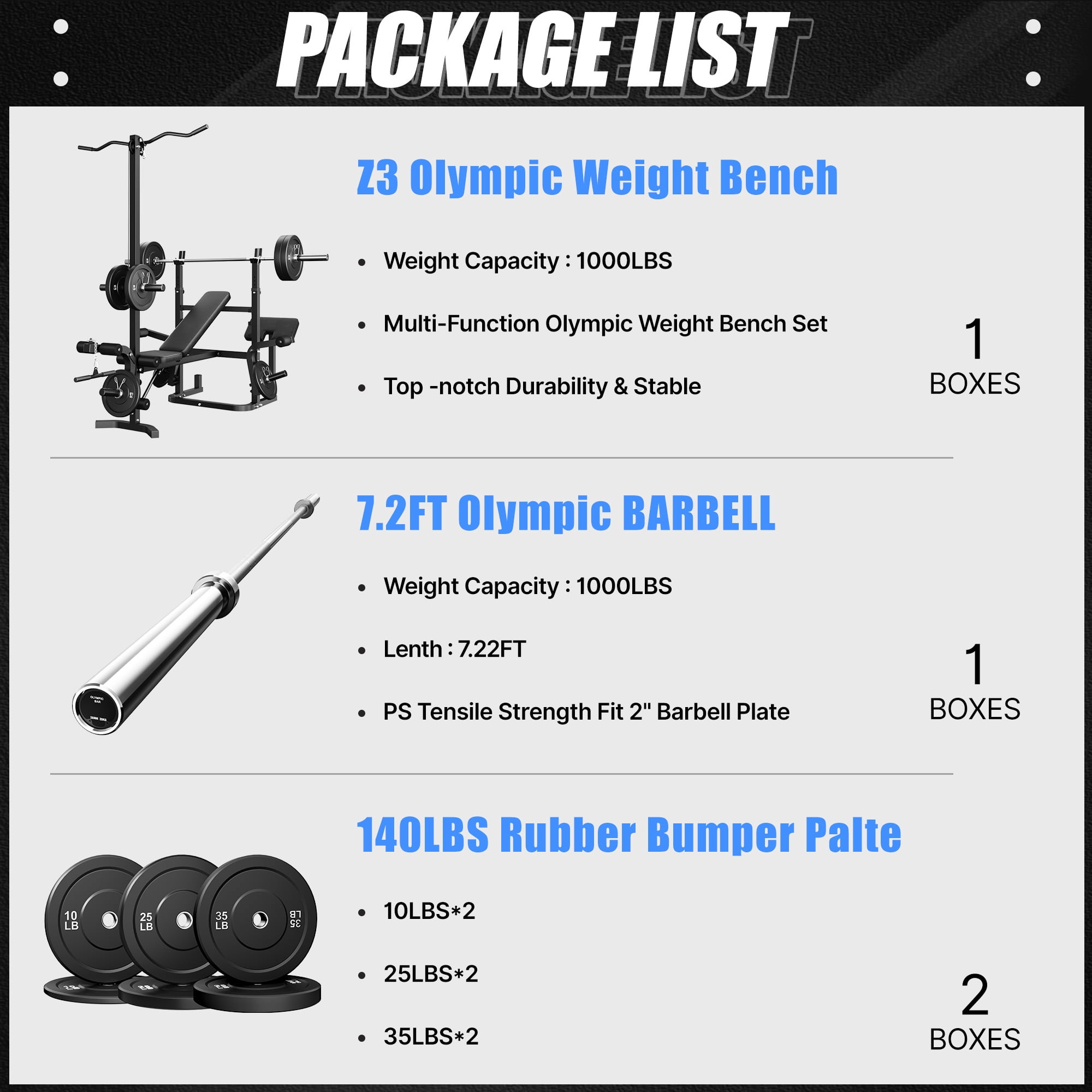 9-in-1 Olympic Weight Bench, 900LBS Capacity Adjustable Bench Press with Leg Extension, Preacher Curl & Lat Pulldown, Home Gym Strength Equipment