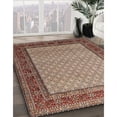 thumbnail image 3 of Ahgly Company Machine Washable Indoor Square Traditional Red Brown Area Rugs, 6' Square, 3 of 7