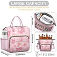 thumbnail image 5 of Insulated Lunch Bag Women, Leakproof Large Lunch Box, Reusable Lunch Cooler Bag with Adjustable Strap, Lunch Tote Bag for Work Women,Strawberry Pattern Lunch Tote Bags Gifts for Woman, Mom, 5 of 6