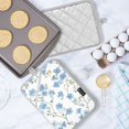 thumbnail image 5 of Yayeee Pot Holders Kitchen Heat Resistant with Pocket 7"x9.8" Cotton Oven Cooking Hot Pads, Forget Me Not, 5 of 7