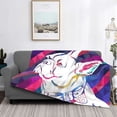 thumbnail image 5 of KLL Colorful Bulldog Print Fleece Throw Blanket, Horizontal Fleece Bedding Cute Soft Blankets Comfy Fleece Flannel Plush Home Decor for Couch & Bed -50"x40", 5 of 9
