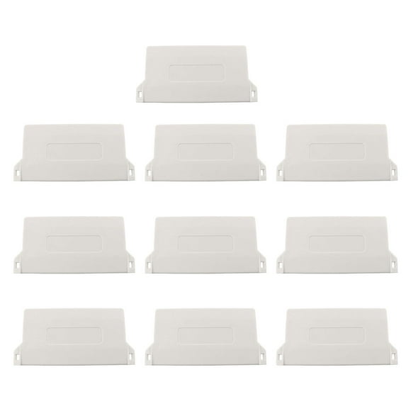 Yuarrent 10 pack/lote solución práctica y duradera listones de pesos inferiores ciegos verticales fáciles de limpiar Tratamientos de ventanas