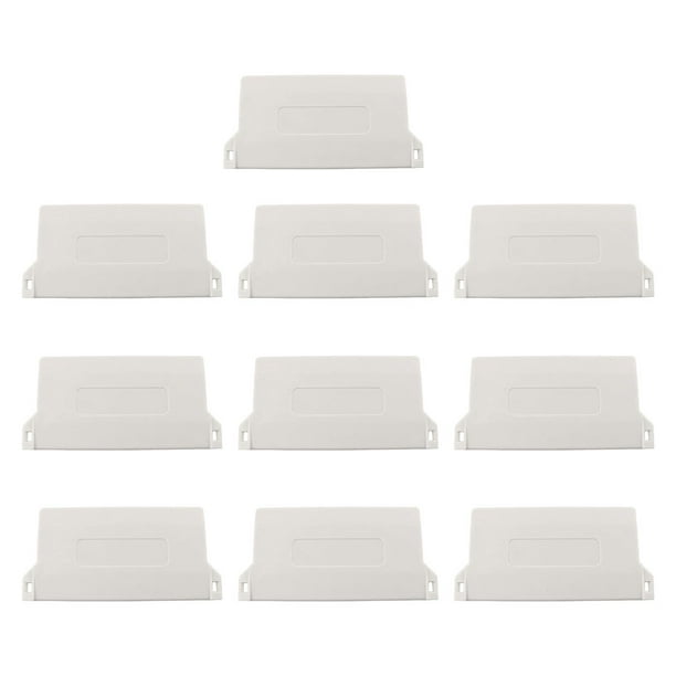Naiovety 10 piezas de plástico resistente y conveniente para todos los listones de pesas inferiores de repuesto resistentes y duraderos Tratamientos de ventanas