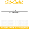 thumbnail image 5 of CUB CADET 954-04137B Deck Spindle Drive V-Belt RZT42 GT2550 GT2554 Z-Force S54, 5 of 8