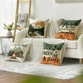 thumbnail image 3 of Life is Better Around The Campfire Throw Pillow Covers 18x18 Inch Set of 4, Camping Let''s Sleep Under The Stars Saying Cusion Case Decoration for Sofa Couch, 3 of 6