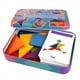 thumbnail image 5 of Rompecabezas de madera colorido para niños, caja de hierro, almacenamiento, rompecabezas, rompecabezas, educación temprana, inteligencia, juguetes de letras digitales, 5 of 5