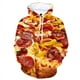 thumbnail image 5 of Sudadera con capucha con estampado 3D divertido de hamburguesa para hombre, sudaderas con gráficos de pizza y bistec de ternera, sudaderas para hombre y mujer, ropa de calle genial, sudaderas con capu, 5 of 5