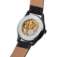 thumbnail image 4 of Reloj mecánico automático para hombre, resistente al agua hasta 3 ATM, de piel auténtica, 4 of 8