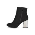thumbnail image 4 of New Women Wild Diva Mercala-01 Faux Suede Metallic Angled Block Heel Bootie, 4 of 5