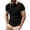 Black, variant on Mens Shirts Short Sleeve, Mens Fashion Color Block Shirts Casual Short Sleeve T Shirt Striped Lightweight Comfy Golf Shirts Summer Tops