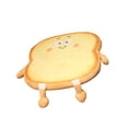 thumbnail image 2 of Advancent Cojín de asiento con forma de tostada de felpa, adorable reemplazo de dibujos animados, suave, transpirable, para oficina, alfombrilla Conjuntos de muebles de dormitorio tipo 4, 2 of 6