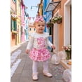 thumbnail image 5 of Cjfdfy Newborn Baby Girls Half Birthday Fall Outfit Cute Half Way To One Letter Cake Print Long Sleeve Romper And Tutu Skort Headband Three-piece Set Birthday Fall Winter Outfit, 5 of 9