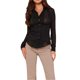 thumbnail image 1 of Sunloudy Conjunto de blusa casual para mujer, camisa de solapa de color sólido de manga larga + chaleco ajustado, blanco Sunloudy moda, 1 of 9