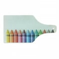 thumbnail image 1 of Crayon Cutting Board, Close up Photo of Various Color Painting Crafts in Straight Border Children Themed, Decorative Tempered Glass Cutting and Serving Board, in 3 Sizes, by Ambesonne, 1 of 2