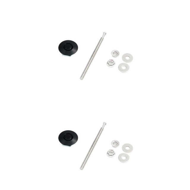 ZheElen Lightweight And Stylish Hood Lock For Car Modification Multiple Sizes black DP17-32 2Set