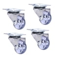 thumbnail image 1 of Swivel Caster, 4 Pcs Heavy Duty 20kg Load Swivel Plate Casters Industrial Castors  For Door For Cart, 1 of 8