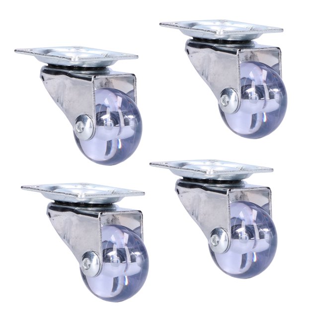 Swivel Caster, 4 Pcs Heavy Duty 20kg Load Swivel Plate Casters Industrial Castors For Door For Cart