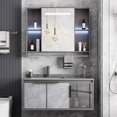 thumbnail image 2 of Customizable Aluminum Gold Bathroom Cabinet Set Bathroom Washbasin Ceramic One-piece Sink Decoration Furniture My Lux Decor Round, 2 of 15