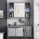thumbnail image 2 of Customizable Aluminum Gold Bathroom Cabinet Set Bathroom Washbasin Ceramic One-piece Sink Decoration Furniture My Lux Decor Round, 2 of 15