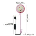 thumbnail image 3 of Clip On Aquarium Light for Fish Tanks,Led Aquarium Light for Plants,USB Plug 360 Degree Adjustable Bendable Water Plant Light Fill Light,USB Moving Lamp for Open Terrarium (Pink), 3 of 8