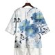 thumbnail image 4 of Xuyuer Solid Button Shirt Blouse - Women's Fashion Loose Female Neck T-Shirt Style Top for Smart Casual Office Wear, Weekend Brunch Outings & Effortless Minimalist Everyday Style, 4 of 7